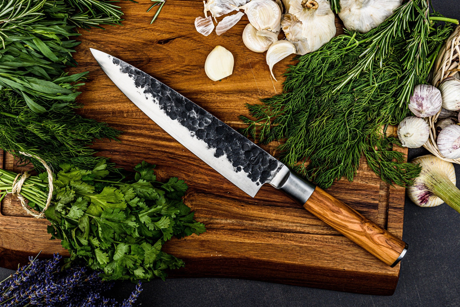 Forged Olive Koksmes - 20 cm