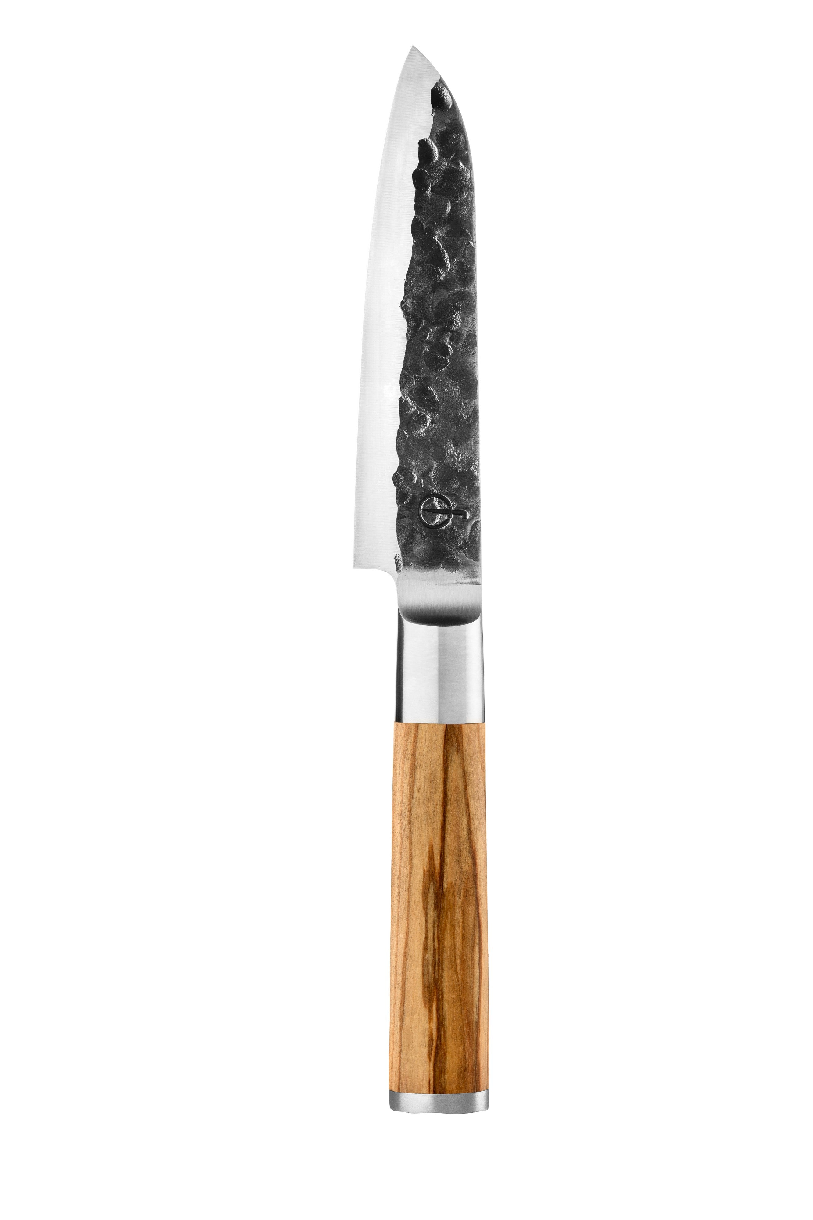 Forged Olive Santokumes - 14 cm op witte achtergrond
