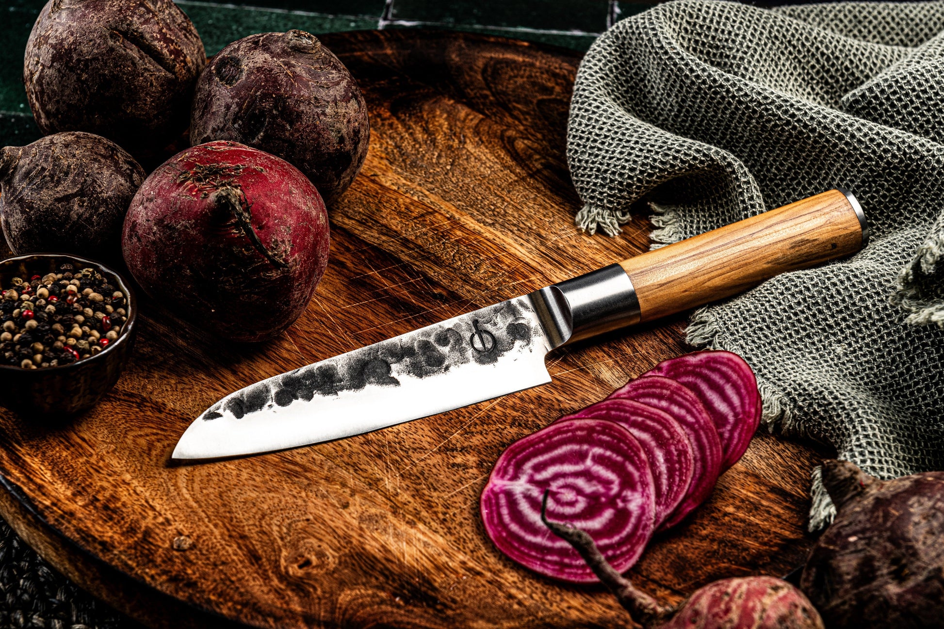 Forged Olive Santokumes - 14 cm