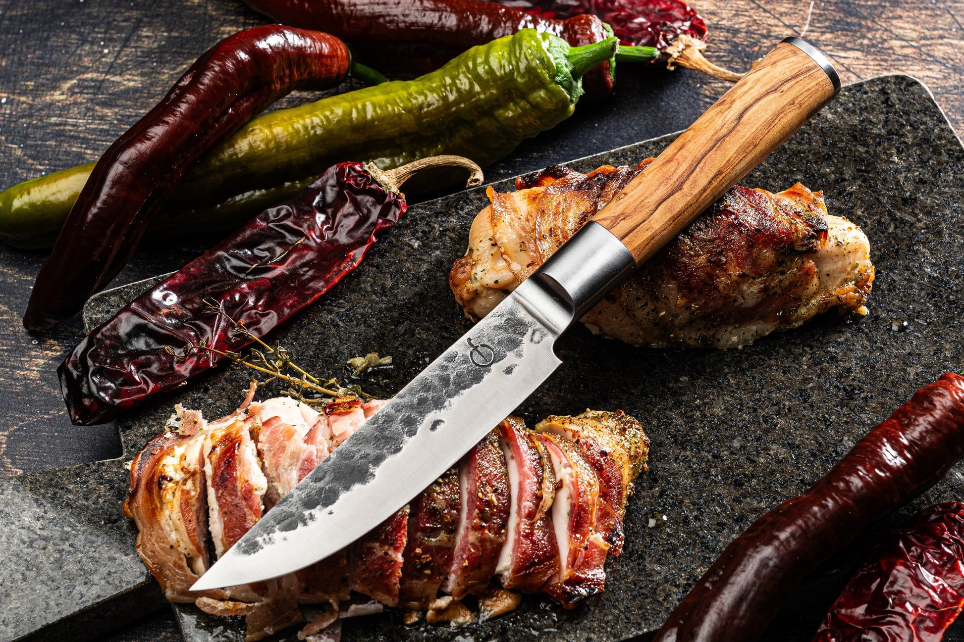 Forged Olive Steakmessenset XXL 4-delig