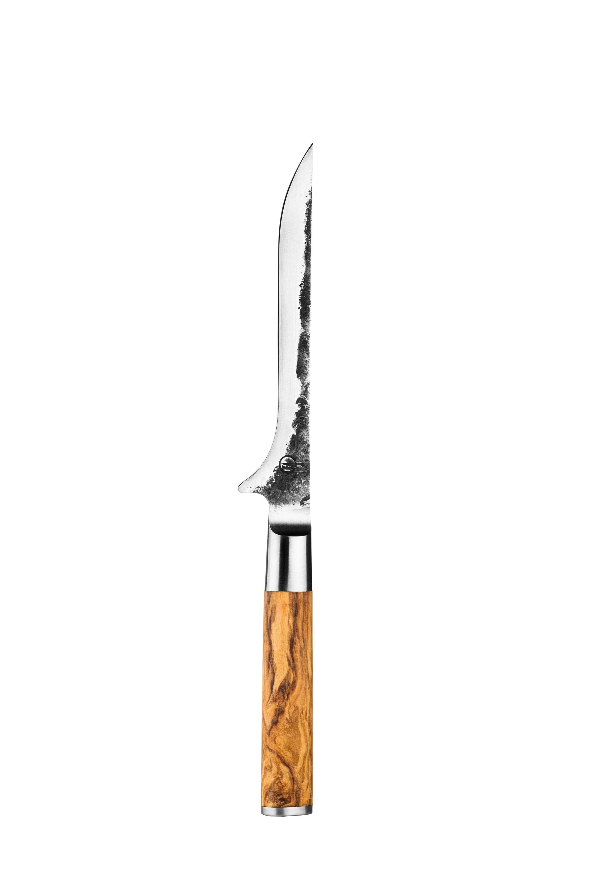 Forged Olive Uitbeenmes - 16 cm op witte achtergrond