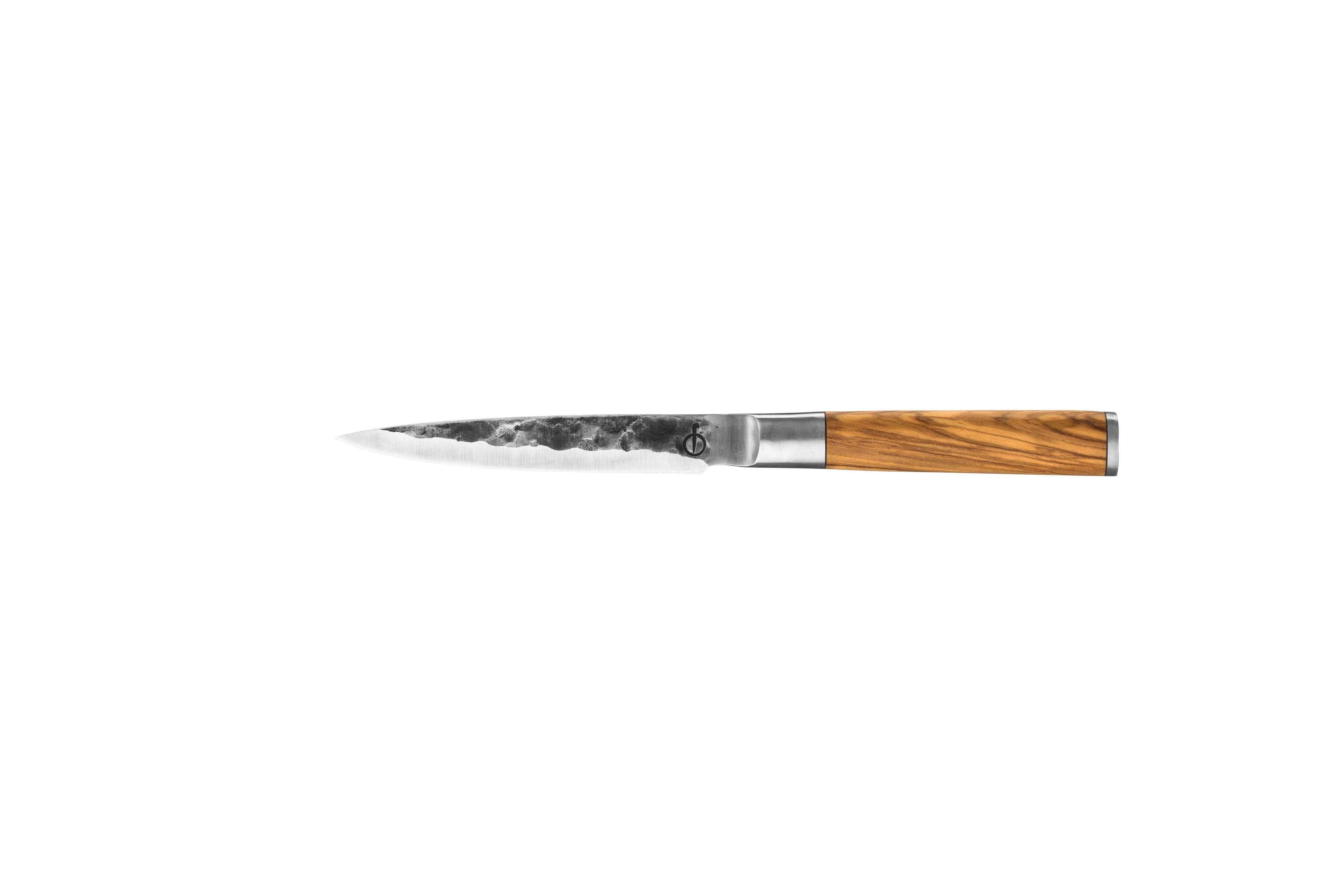 Forged Olive Universeel Mes - 13 cm op witte achtergrond