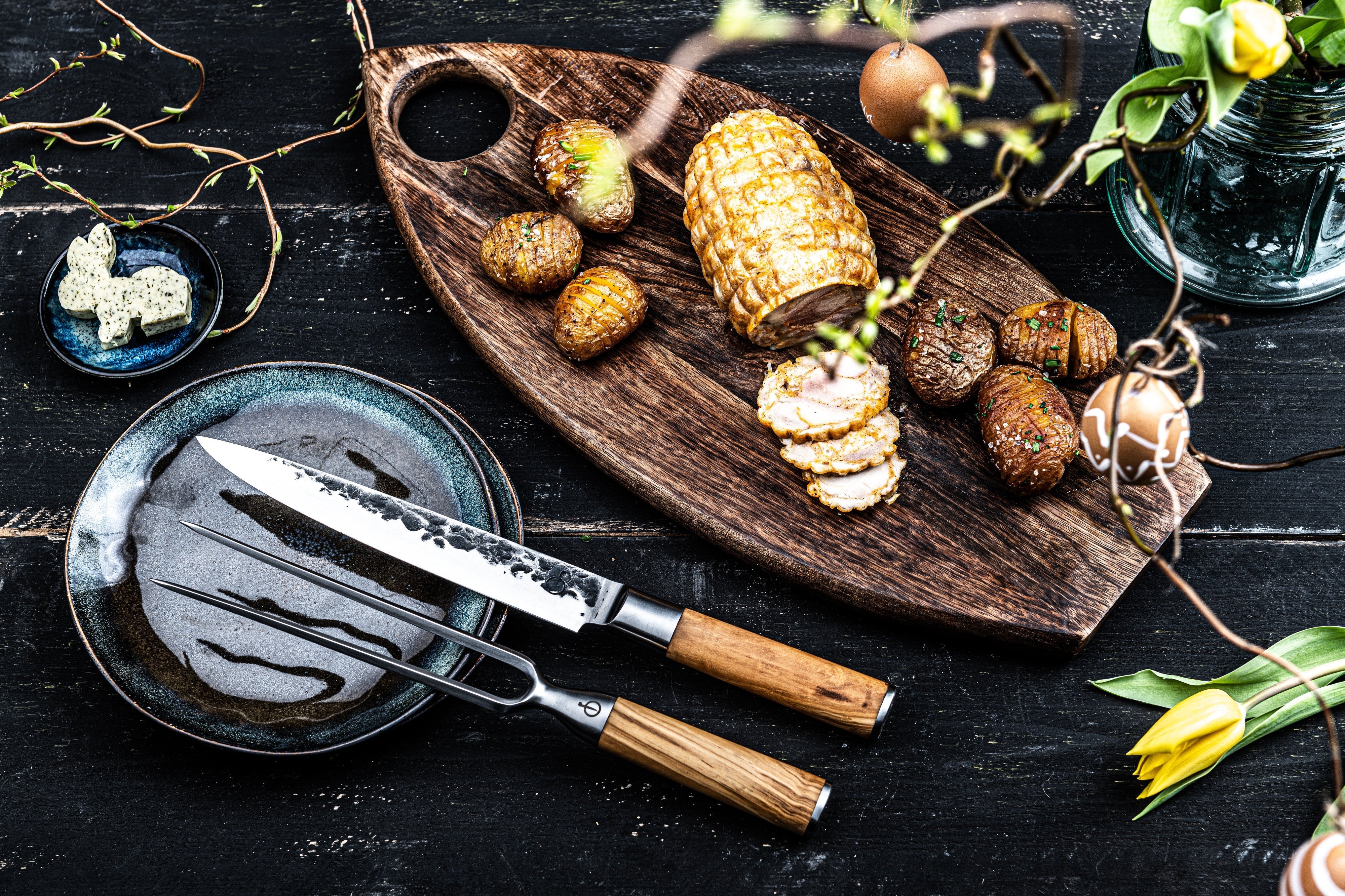 Forged Olive Vleesmes - 20 cm