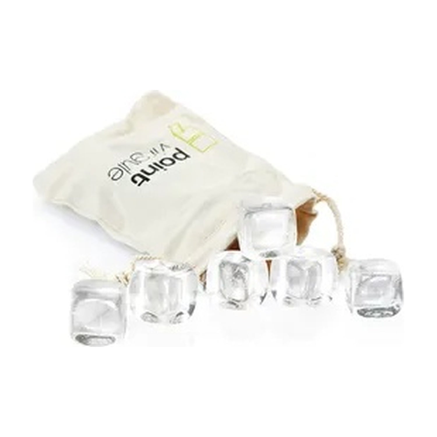 Point-Virgule Crystal Stones IJsblokjes - 6 stuks, detailfoto