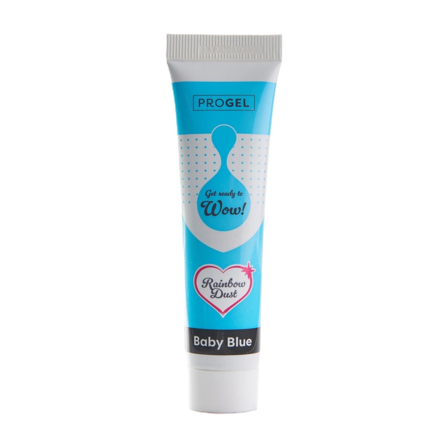 Rainbow Dust Progel Kleurstof - Baby Blue op witte achtergrond