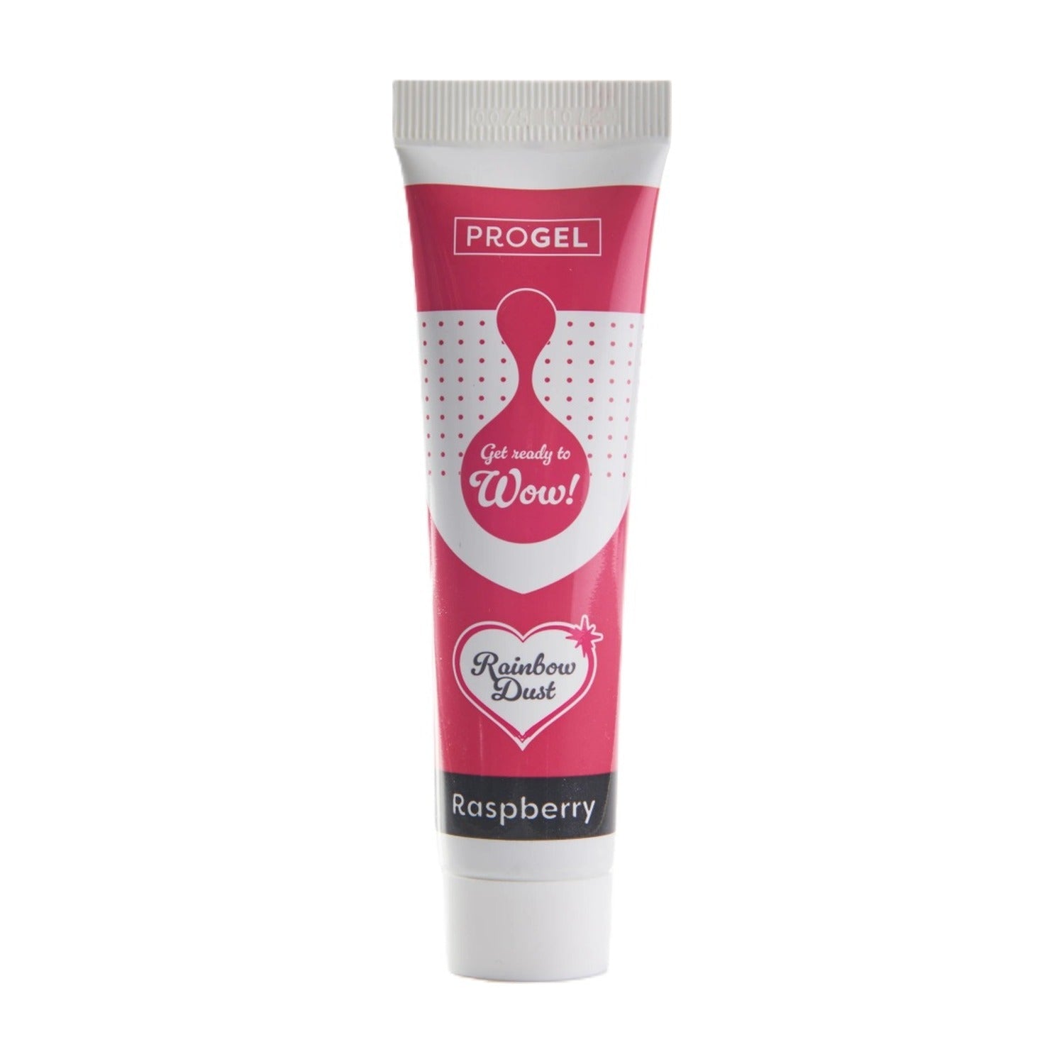 Rainbow Dust Progel Kleurstof - Raspberry op witte achtergrond