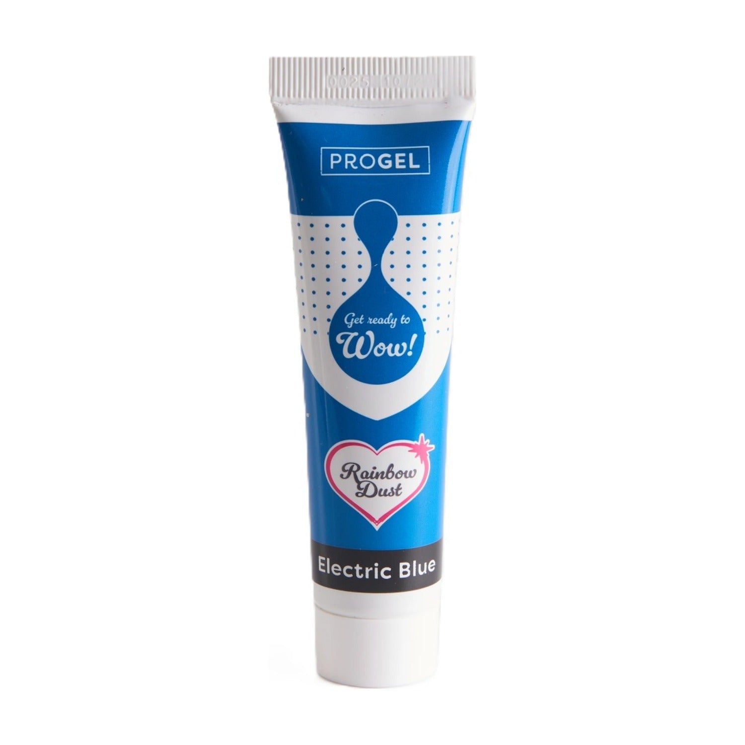 Rainbow Dust Progel Kleurstof - Azure op witte achtergrond