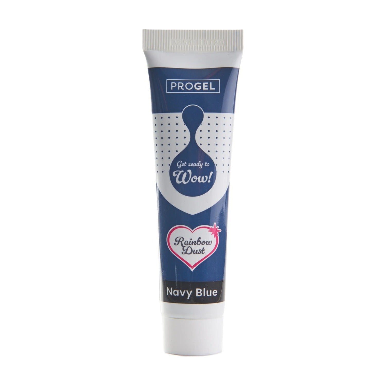 Rainbow Dust Progel Kleurstof - Navy Blue op witte achtergrond