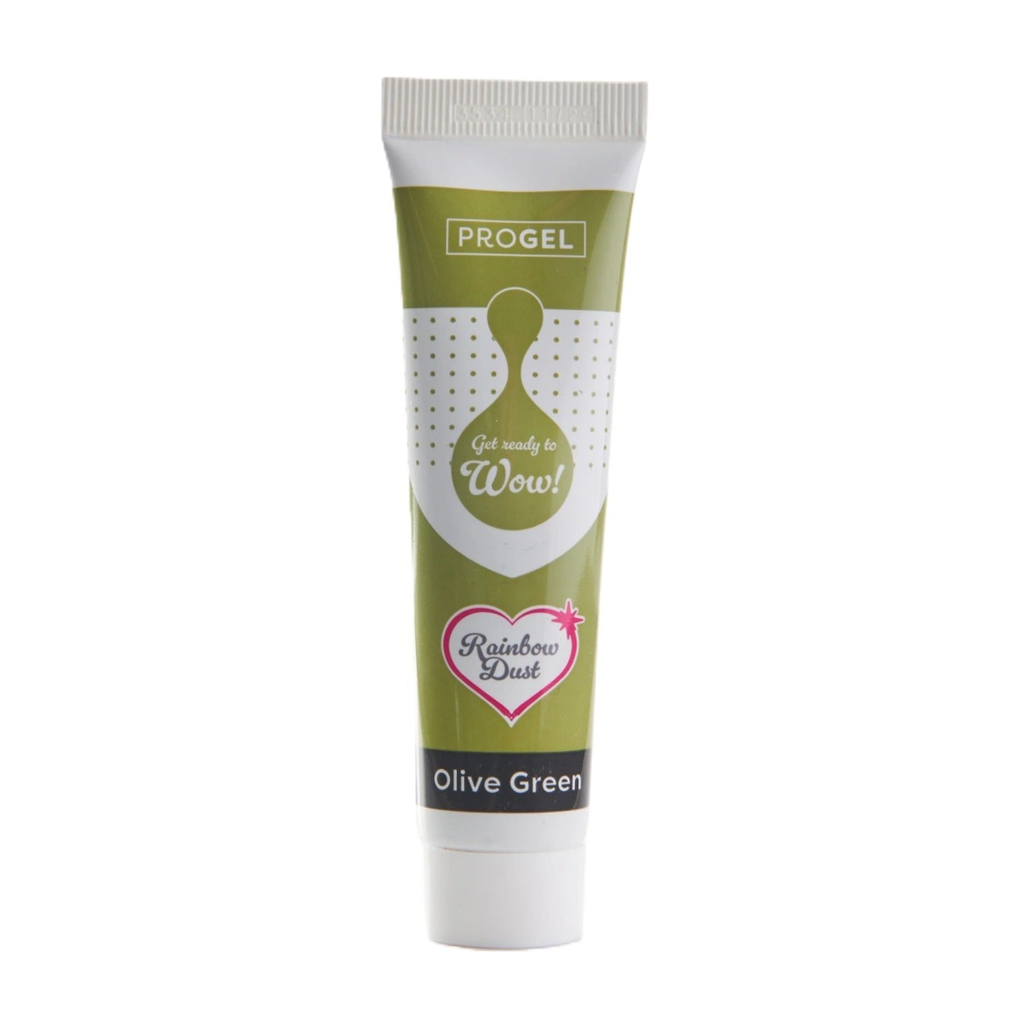Rainbow Dust Progel Kleurstof - Olive Green op witte achtergrond