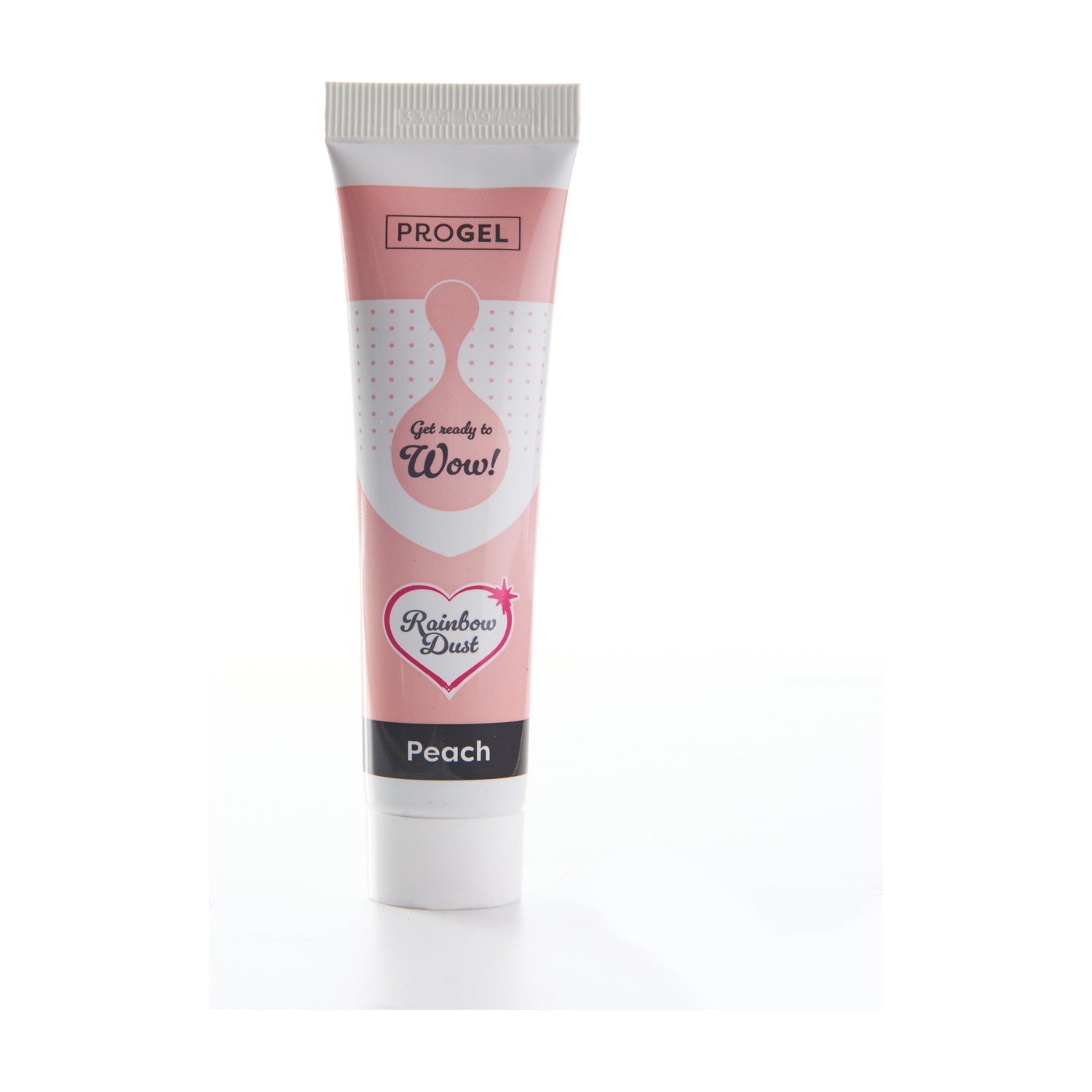 Rainbow Dust Progel Kleurstof - Peach op witte achtergrond