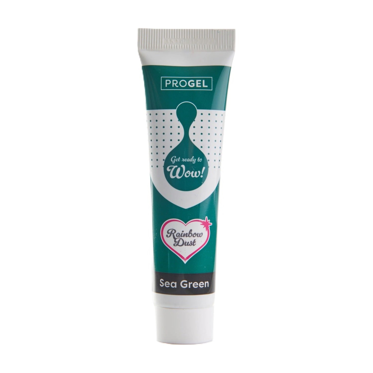 Rainbow Dust Progel Kleurstof - Sea Green op witte achtergrond