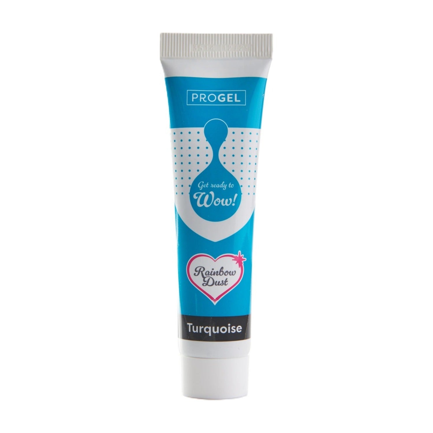 Rainbow Dust Progel Kleurstof - Turquoise op witte achtergrond