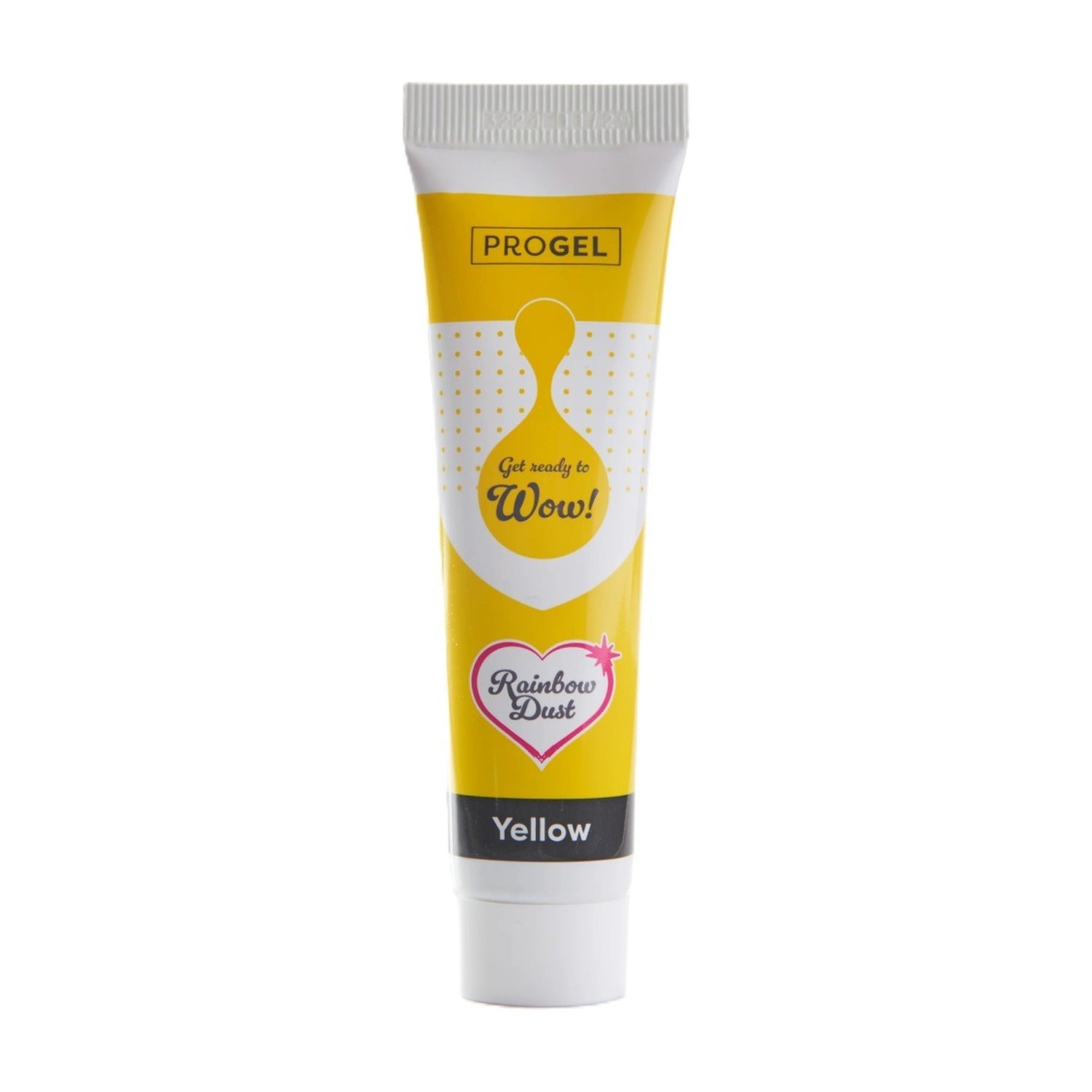 Rainbow Dust Progel Kleurstof - Yellow op witte achtergrond