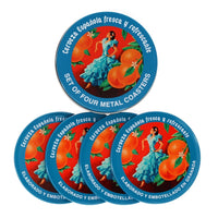 Rex Metalen Onderzetters 4-delig - Cerveza Española