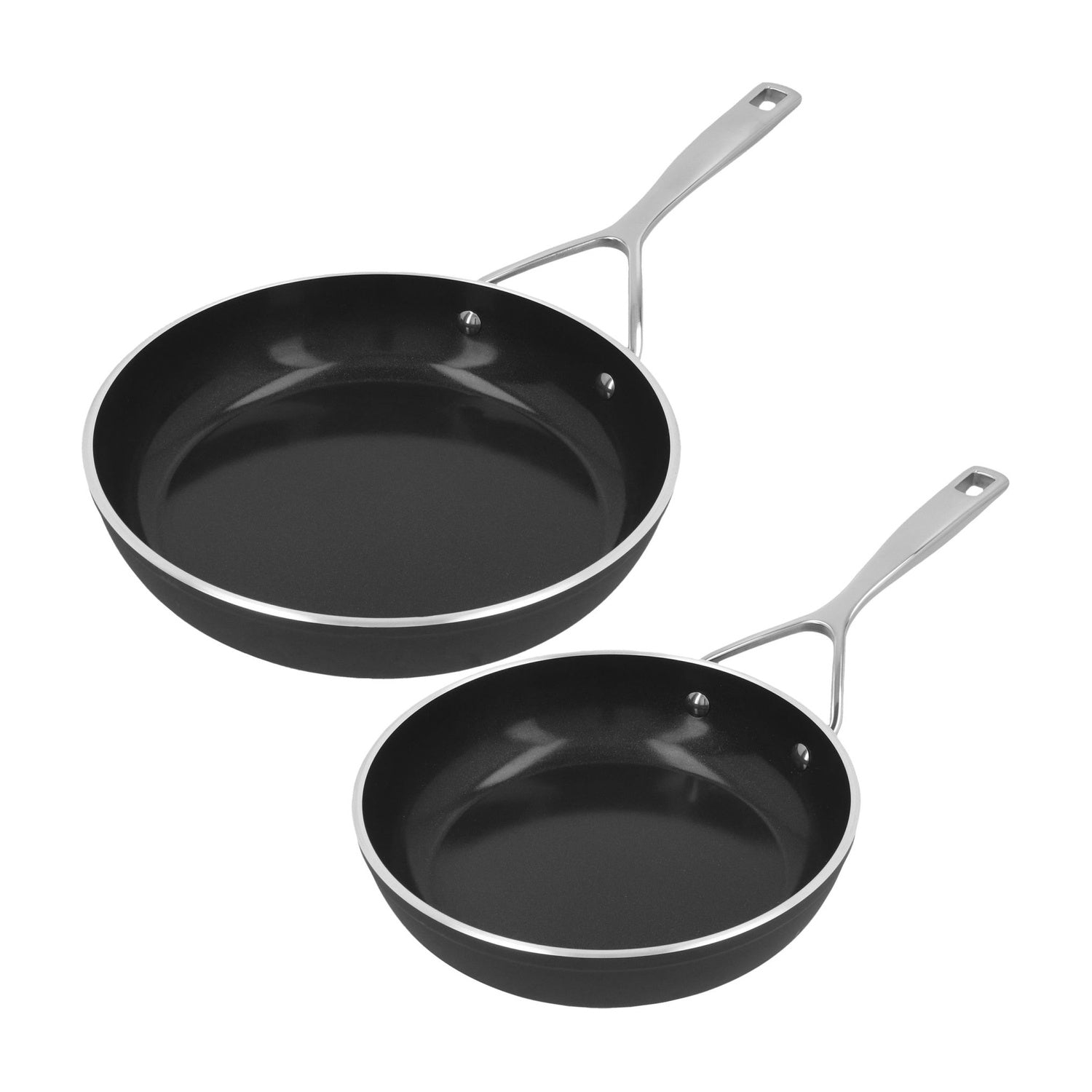 Demeyere Alu Pro 5 Ceraforce Koekenpannenset - 20 + 24 cm op witte achtergrond