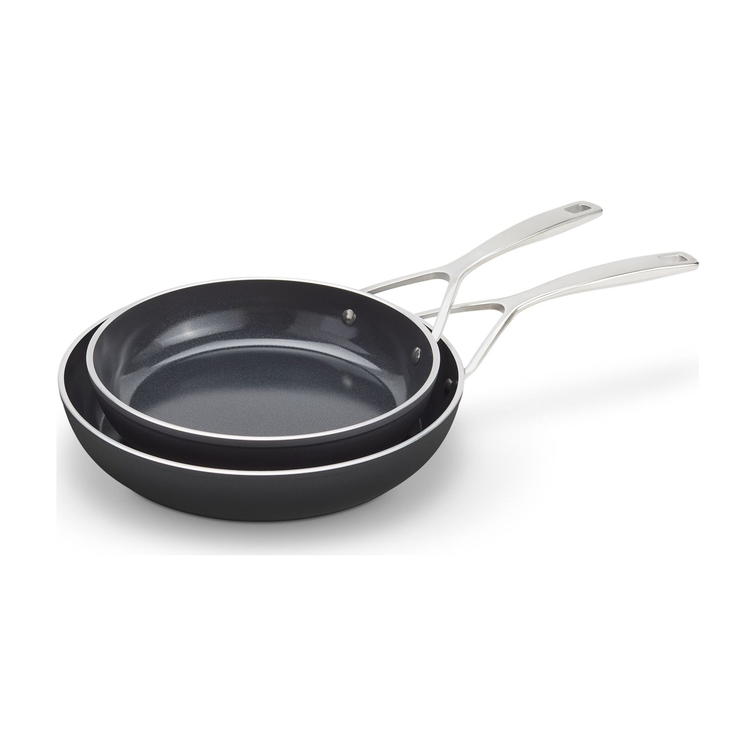 Demeyere Alu Pro 5 Ceraforce Koekenpannenset - 24 + 28 cm op witte achtergrond
