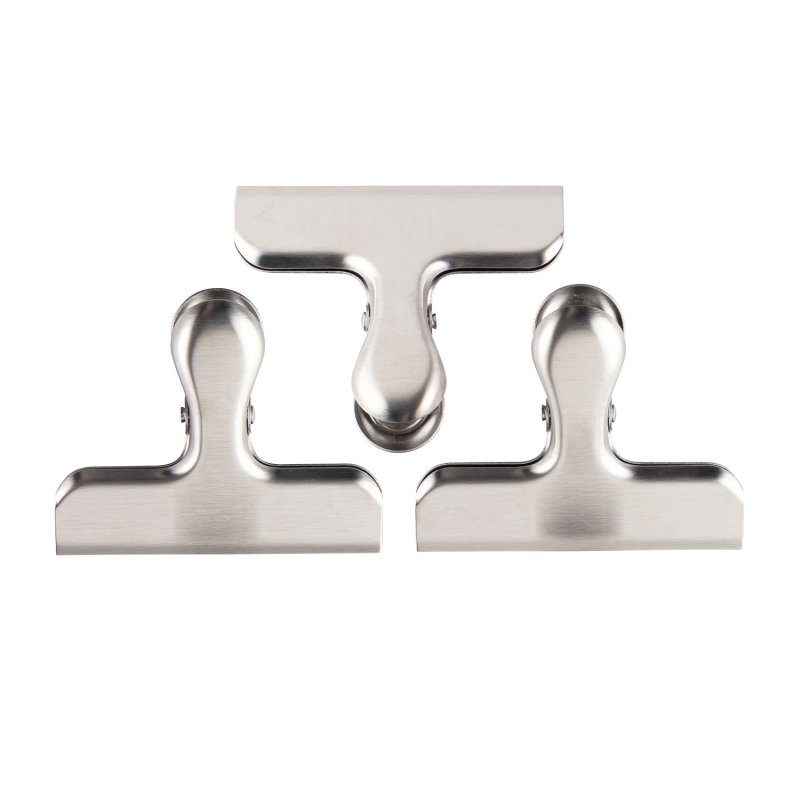 Taylor's Eye Witness Tasclips RVS Groot - Set van 3 op witte achtergrond
