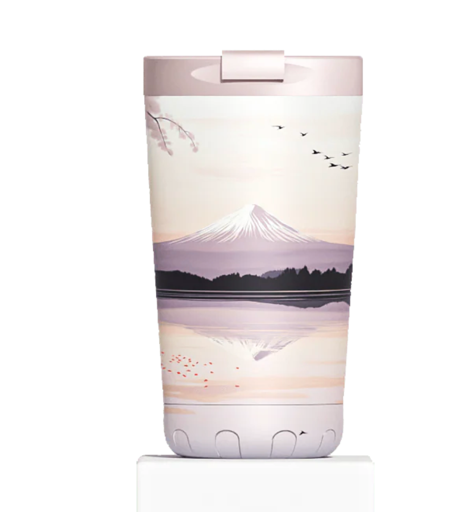 IZY Thermosbeker Sunset Lake - 350 ml op witte achtergrond