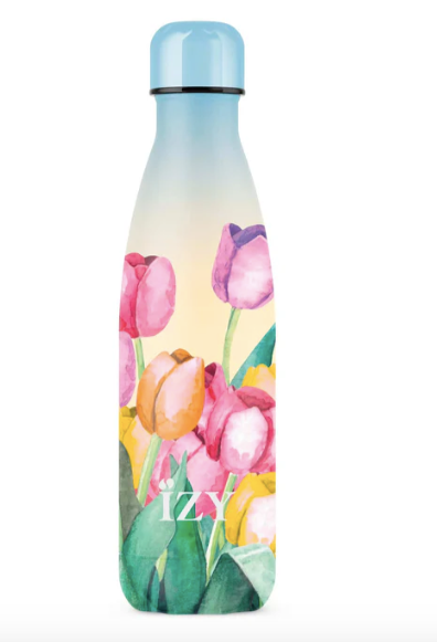 IZY Thermosfles Tulpenveld - 500 ml op witte achtergrond
