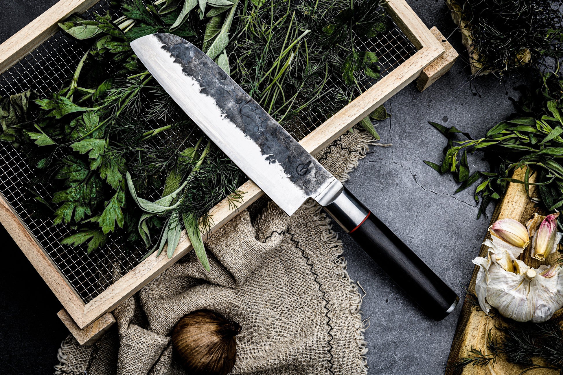 Forged Sebra Santokumes - 18 cm