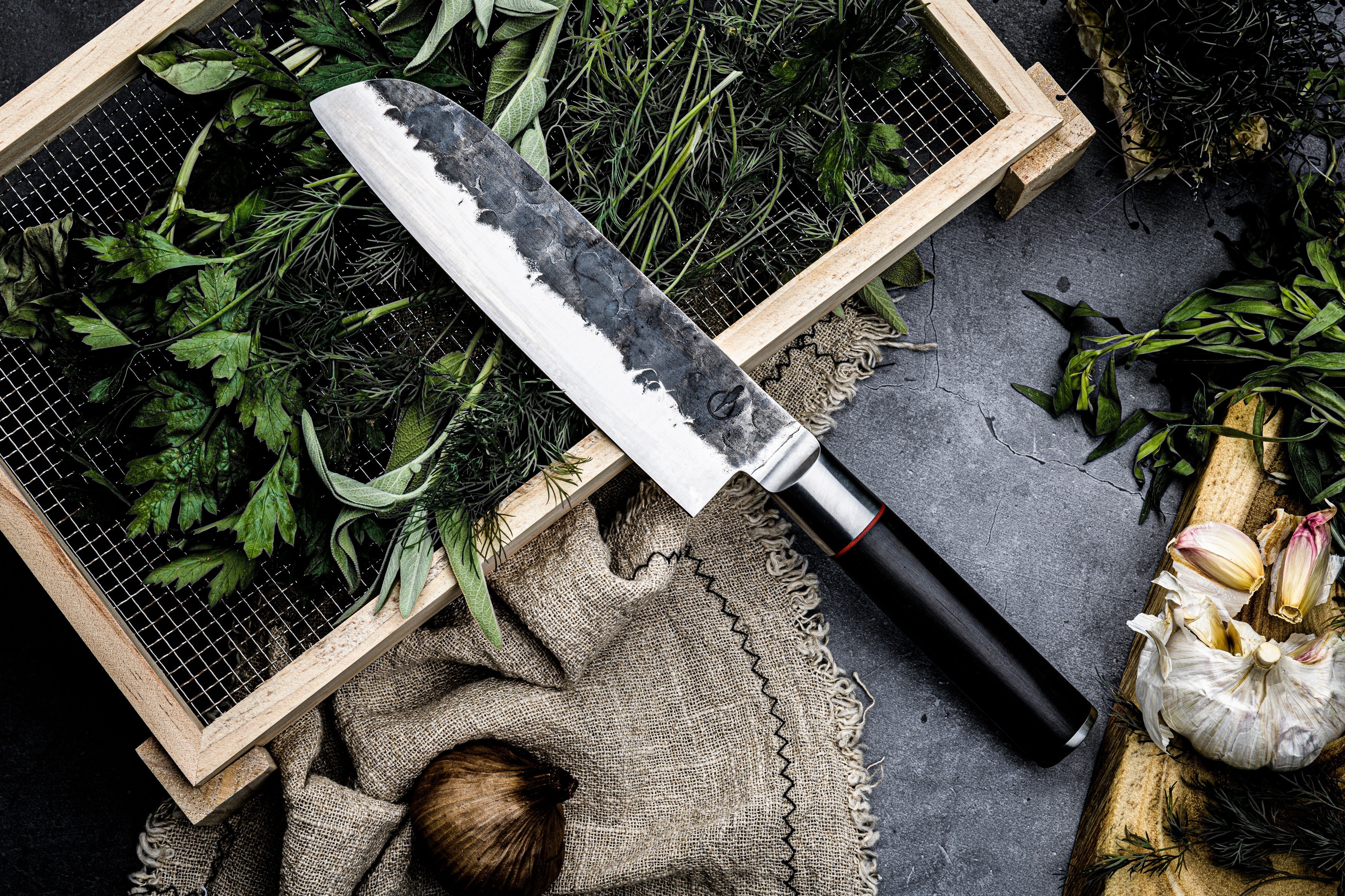 Forged Sebra Santokumes - 18 cm
