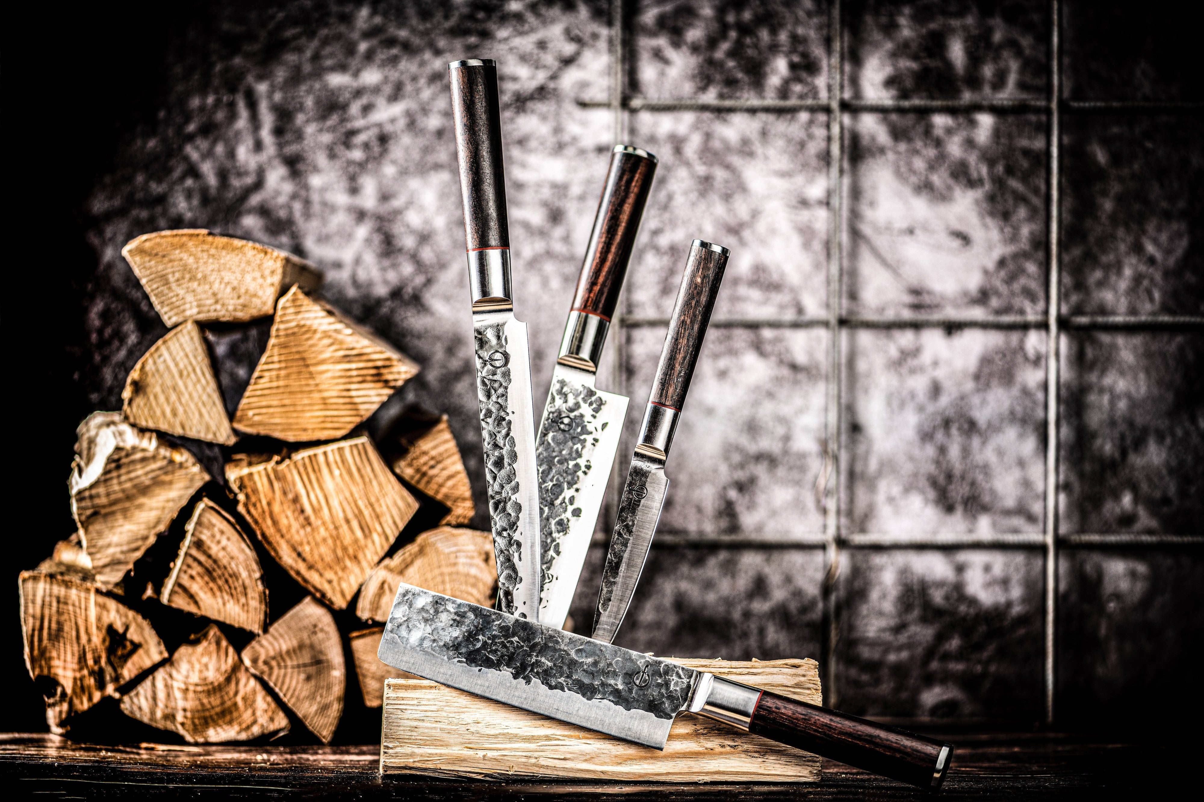 Forged Sebra Santokumes - 18 cm