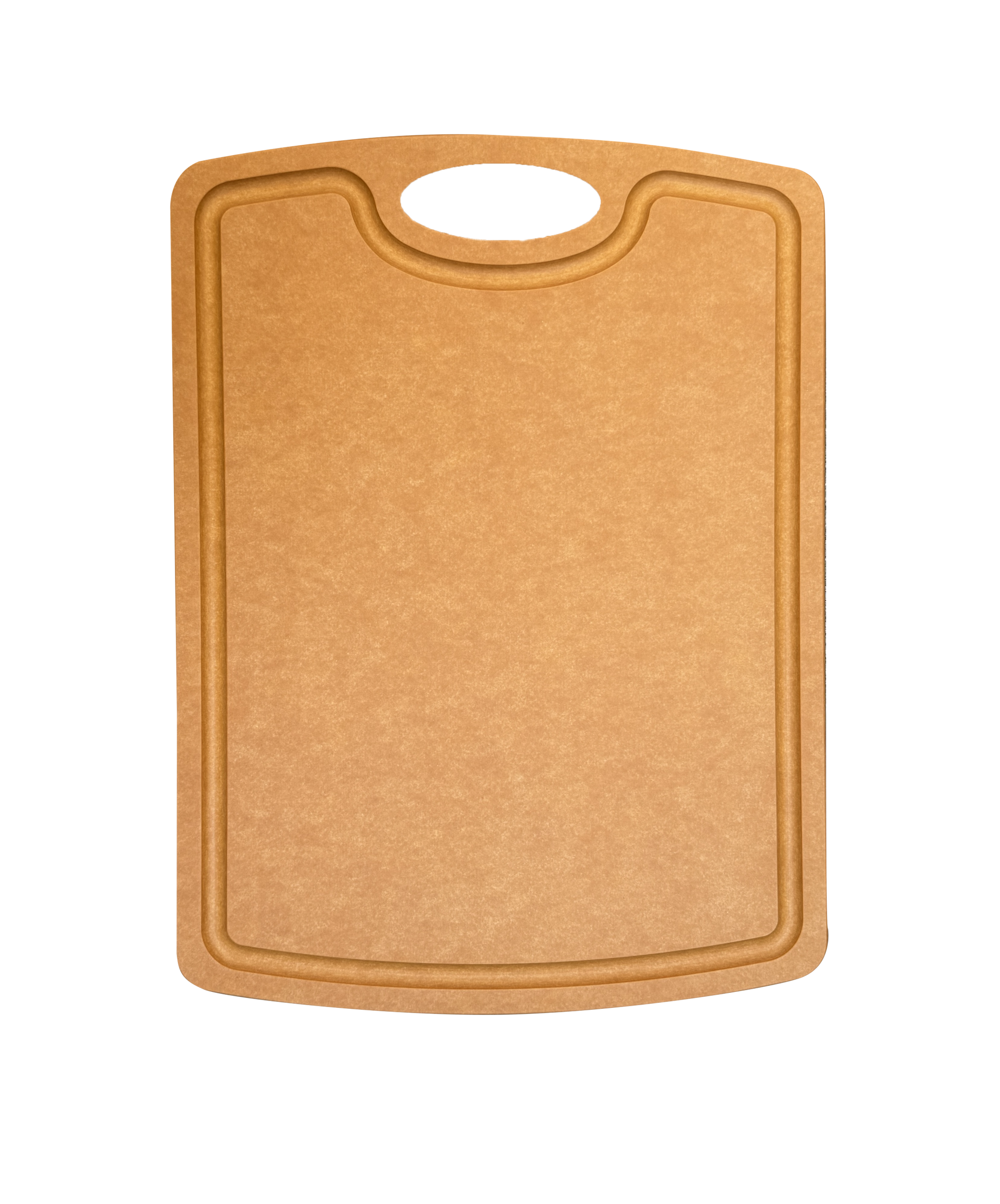 Woerdman Chop Snijplank met Geul Naturel - 37 x 27 cm op witte achtergrond