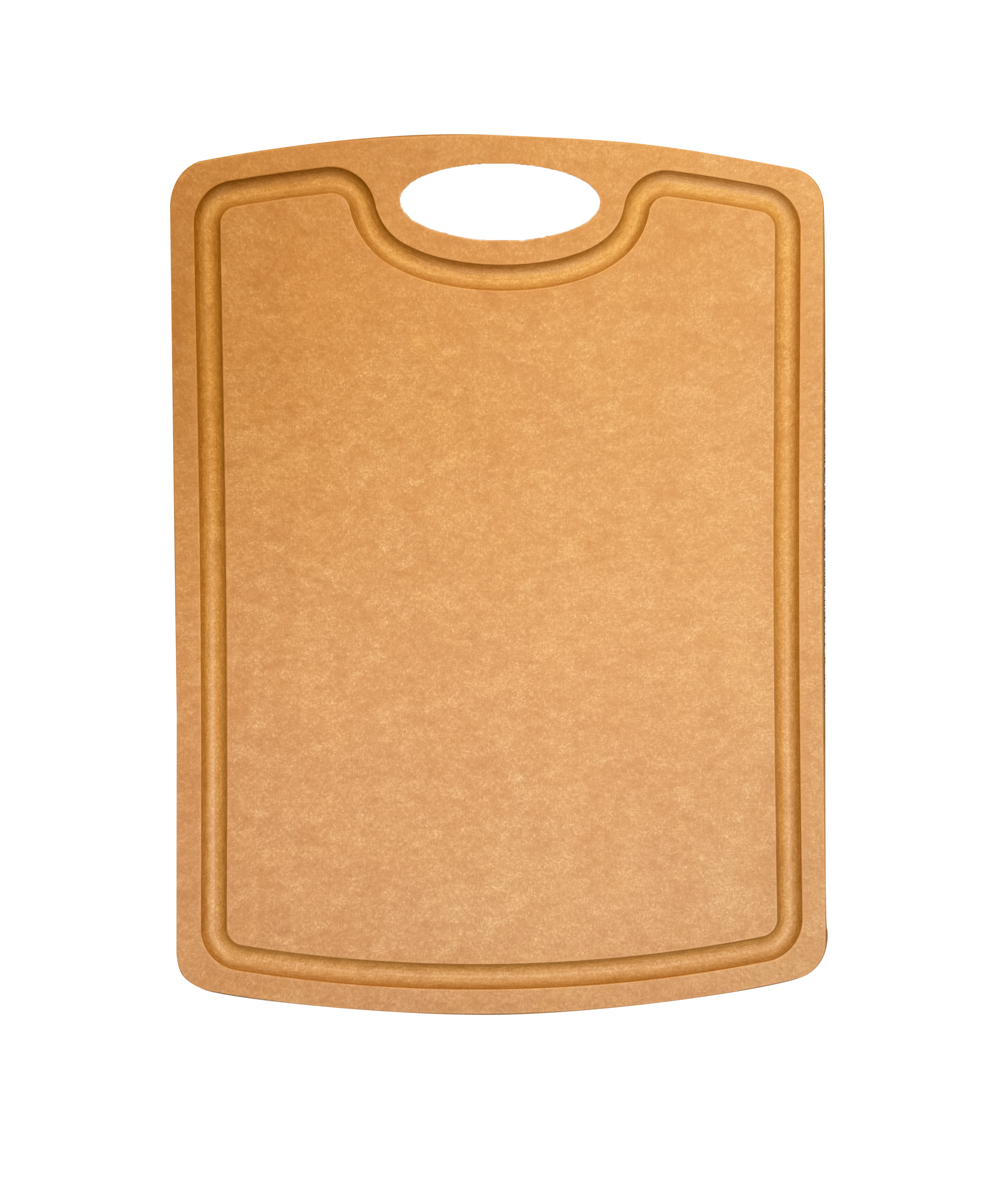 Woerdman Chop Snijplank met Geul Naturel - 37 x 27 cm op witte achtergrond