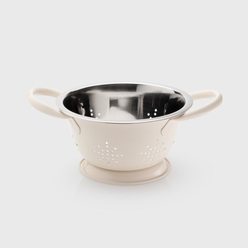 Taylor's Eye Witness Mini Vergiet 15 cm - Wit, vanaf de zijkant, het RVS interieur zichtbaar