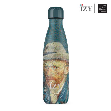 IZY Thermosfles Zelfportret Van Gogh - 500 ml op witte achtergrond