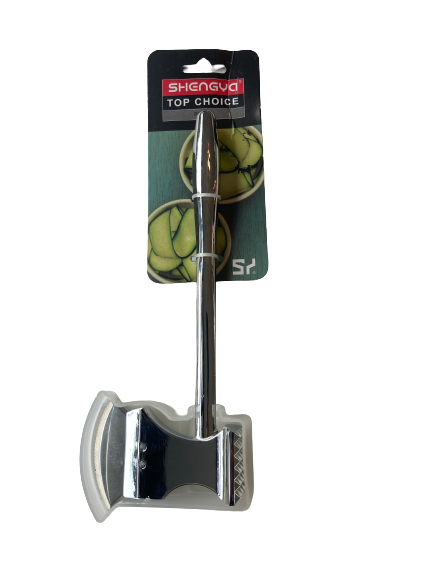 Woerdman Vleeshamer RVS - 21 cm op witte achtergrond