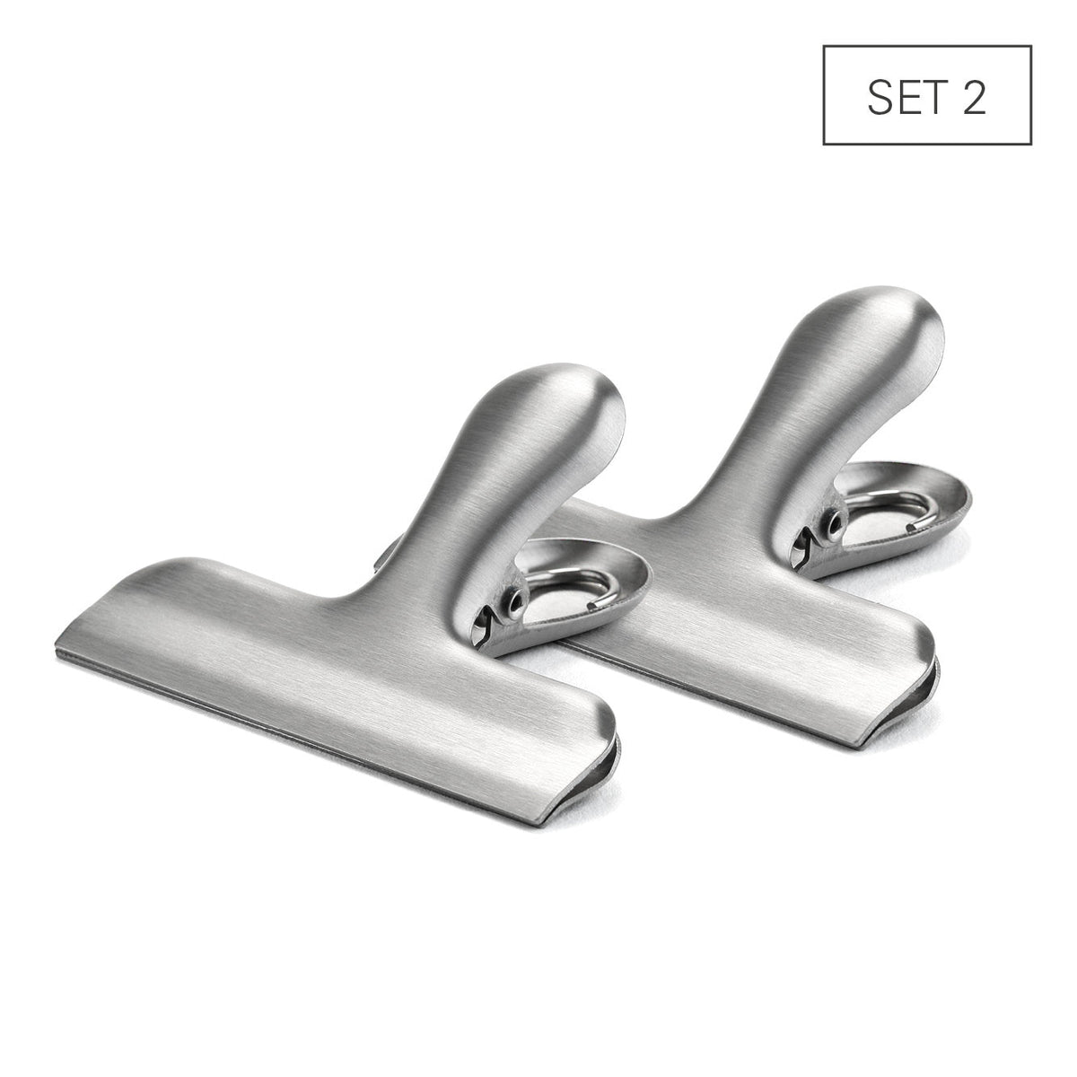 Weis Bagclips Breed - 2 stuks op witte achtergrond, met rechtsboven het label Set 2