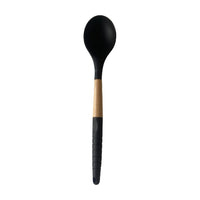 Slowtime Siliconen Roerlepel Zwart/Hout - 33 cm