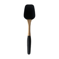 Slowtime Siliconen Pannenlikker Breed Zwart/Hout - 27 cm