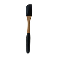 Slowtime Siliconen Pannenlikker Small Zwart/Hout - 25 cm