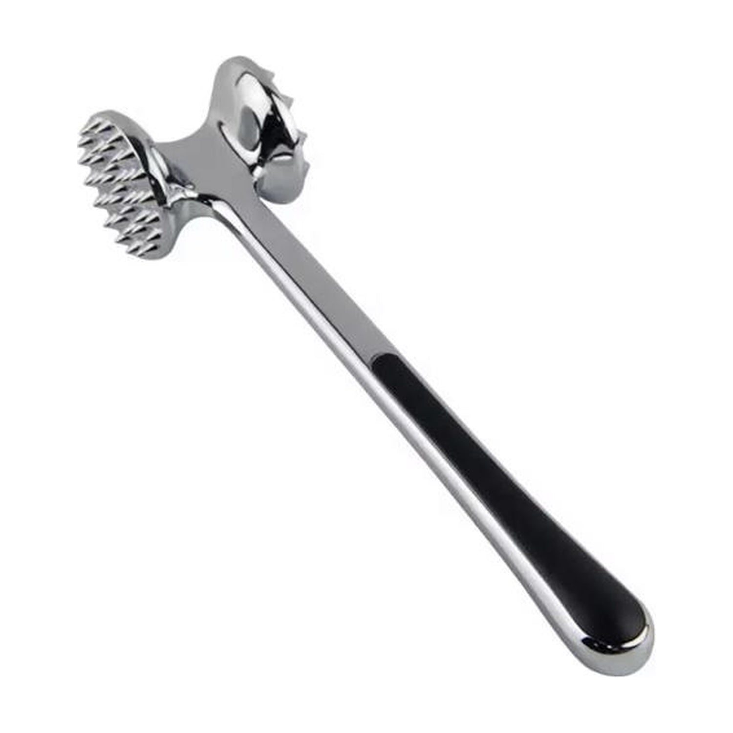 Woerdman Vleeshamer RVS/Zwart - 21 cm op witte achtergrond