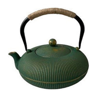 Woerdman Theepot Gietijzer Hunter Groen Streep - 1,2 liter
