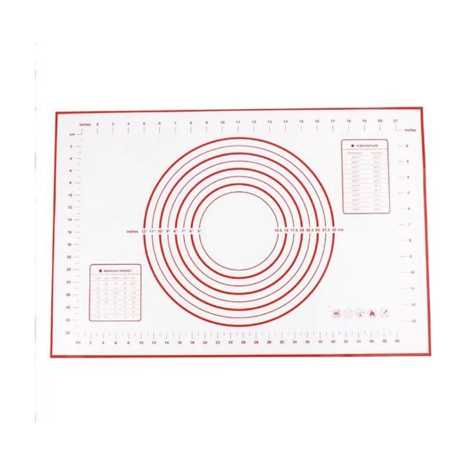 Woerdman Siliconen Bakmat - 60 x 40 cm op witte achtergrond