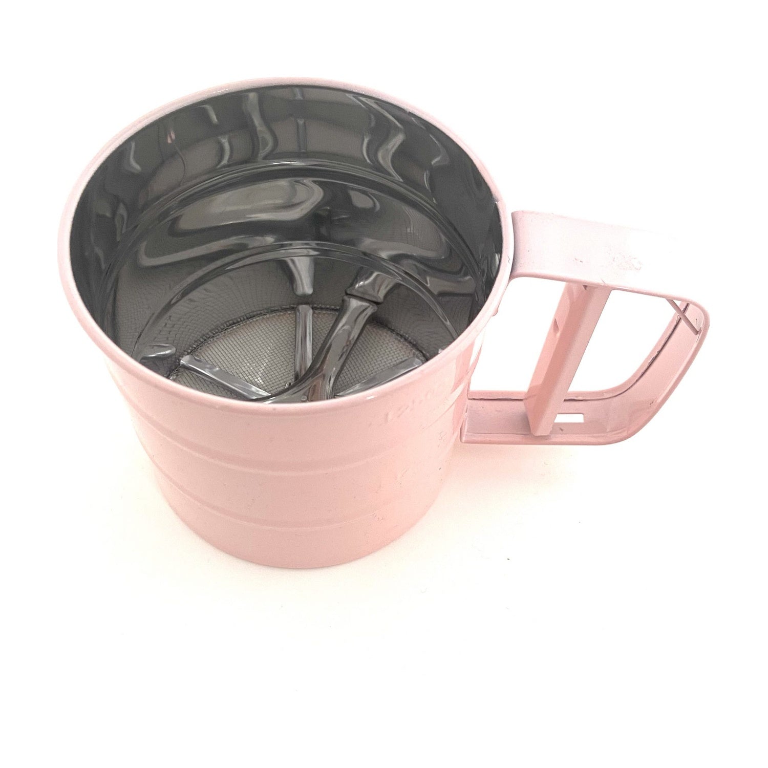 Woerdman Meelzeef RVS Roze - 250 gram op witte achtergrond
