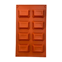 Woerdman Siliconen Bakmal 8 stuks - Biscuit