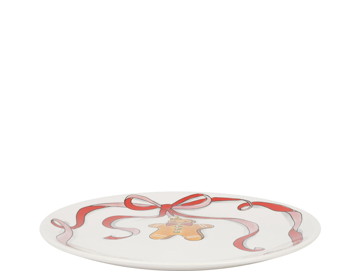 Zijaanzicht van het dinerbord