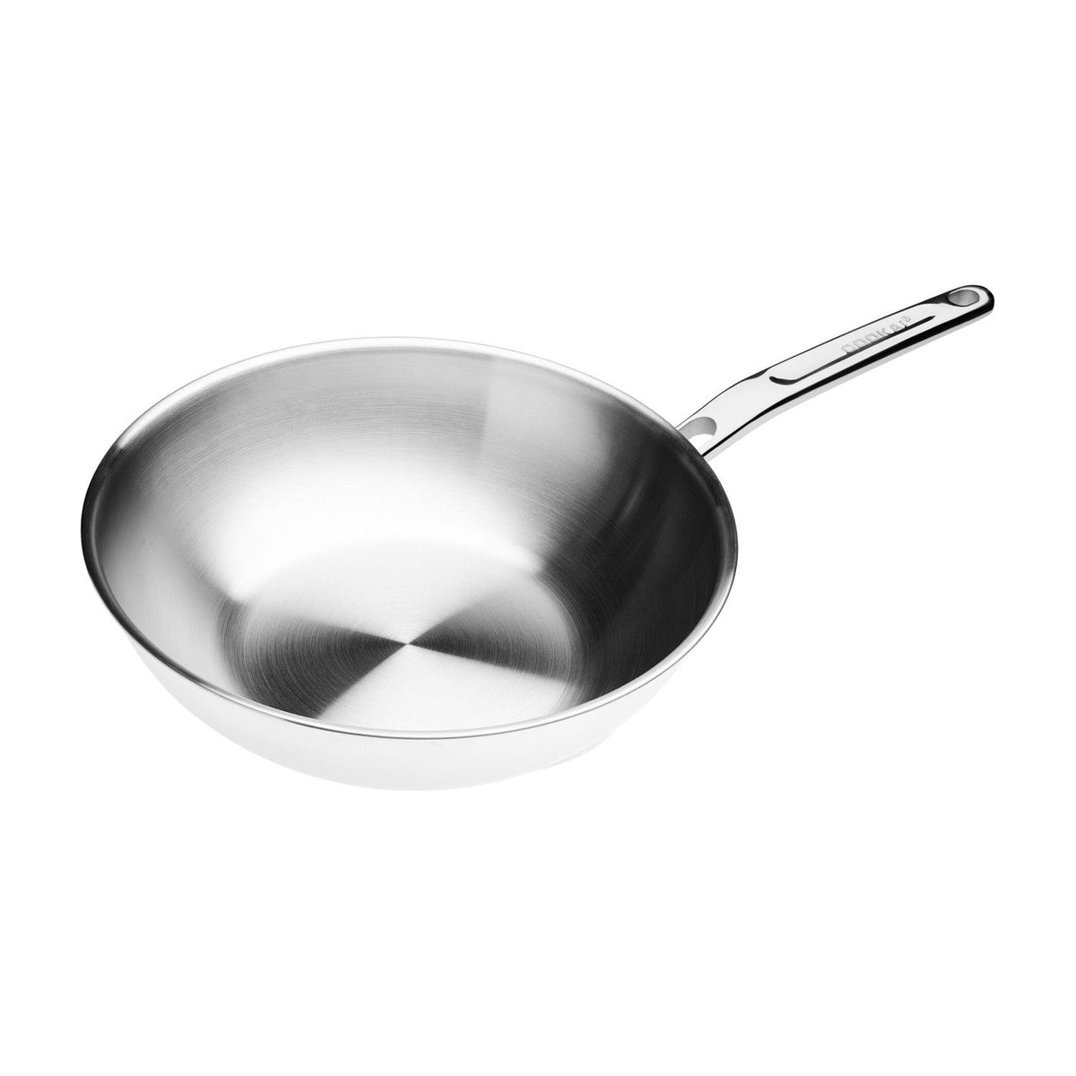 Cookai Wokpan 5-ply RVS - 28 cm op witte achtergrond