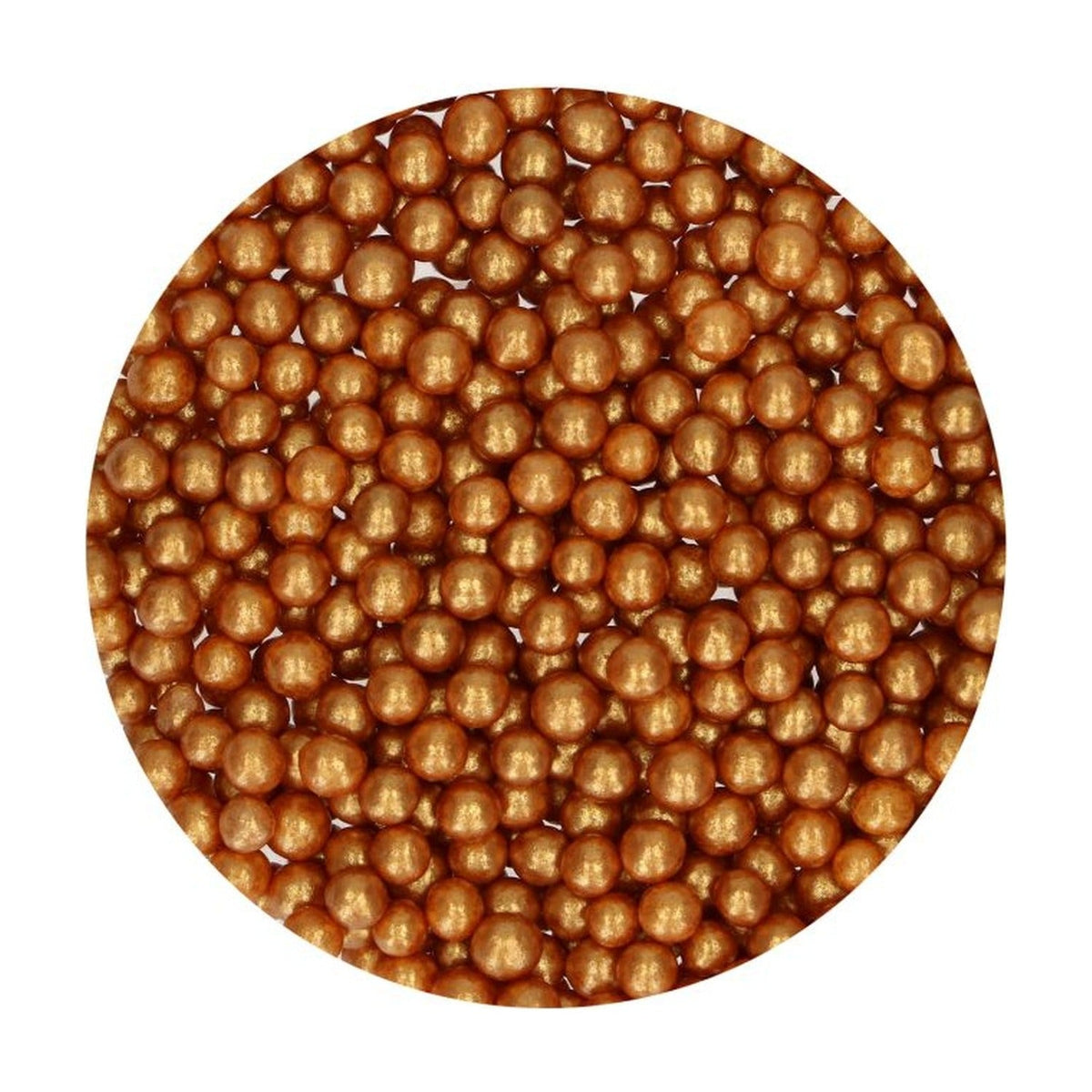 FunCakes Soft parels Medium Gold op witte achtergrond