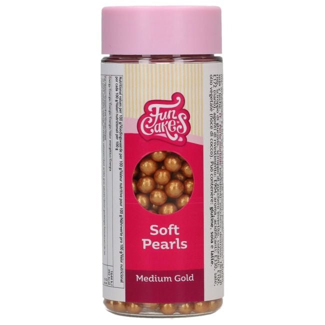 FunCakes Soft Parels Medium Gold