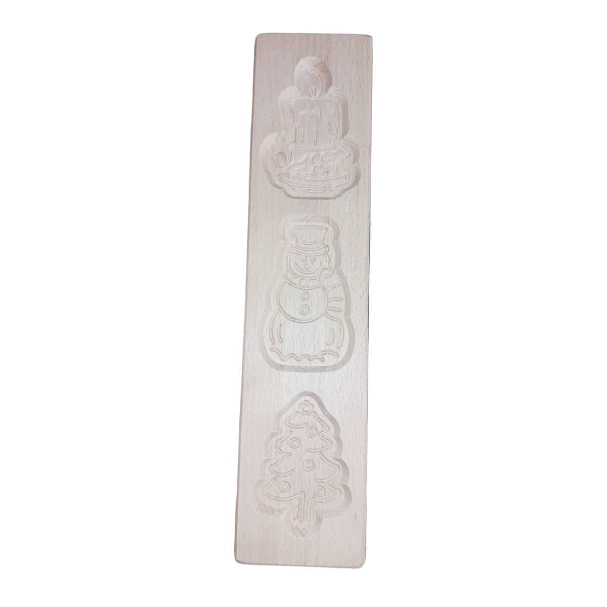 HKS Speculaasplank Kerst Kaars - 30 cm op witte achtergrond