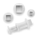 Ibili Uitstekers met Stempel Vierkant 3-delig