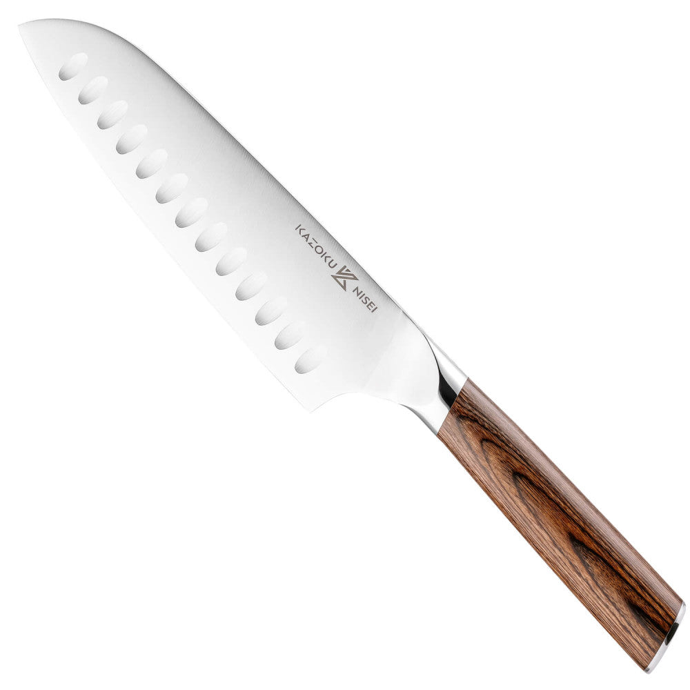 Kazoku Nisei Santoku - 18 cm op witte achtergrond