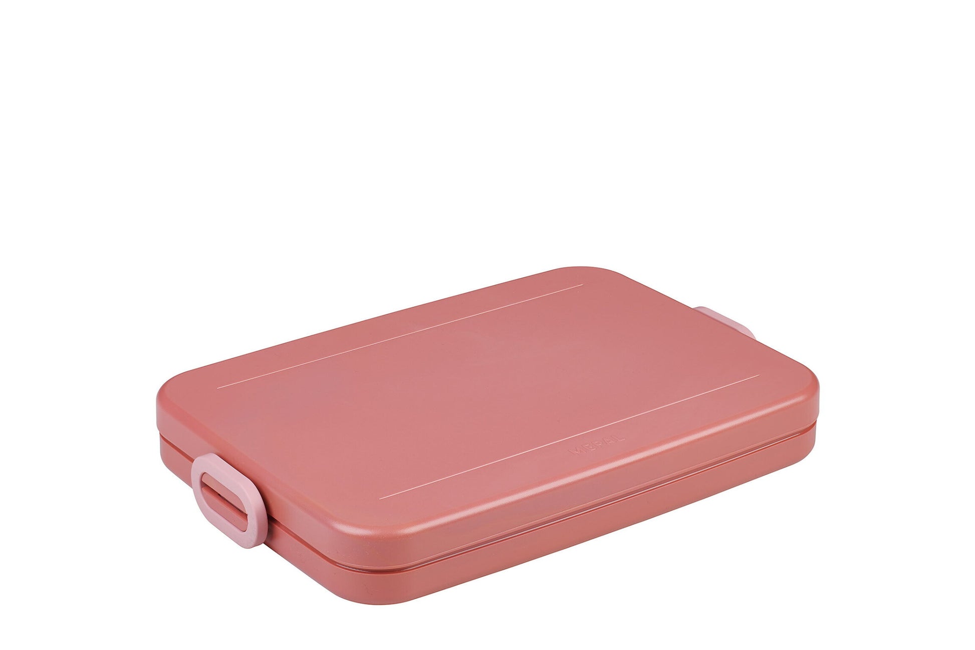 Mepal Broodtrommel Take a Break Flat - Roze op witte achtergrond