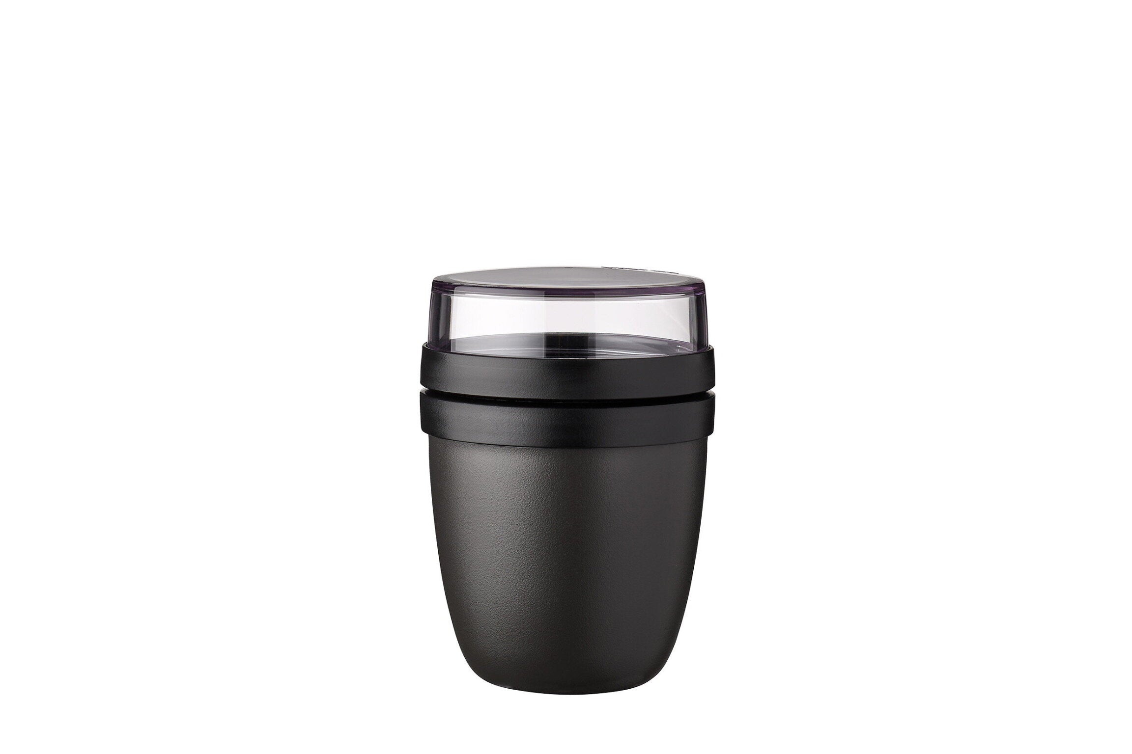 Mepal Lunchpot Mini Ellipse - Zwart op witte achtergrond