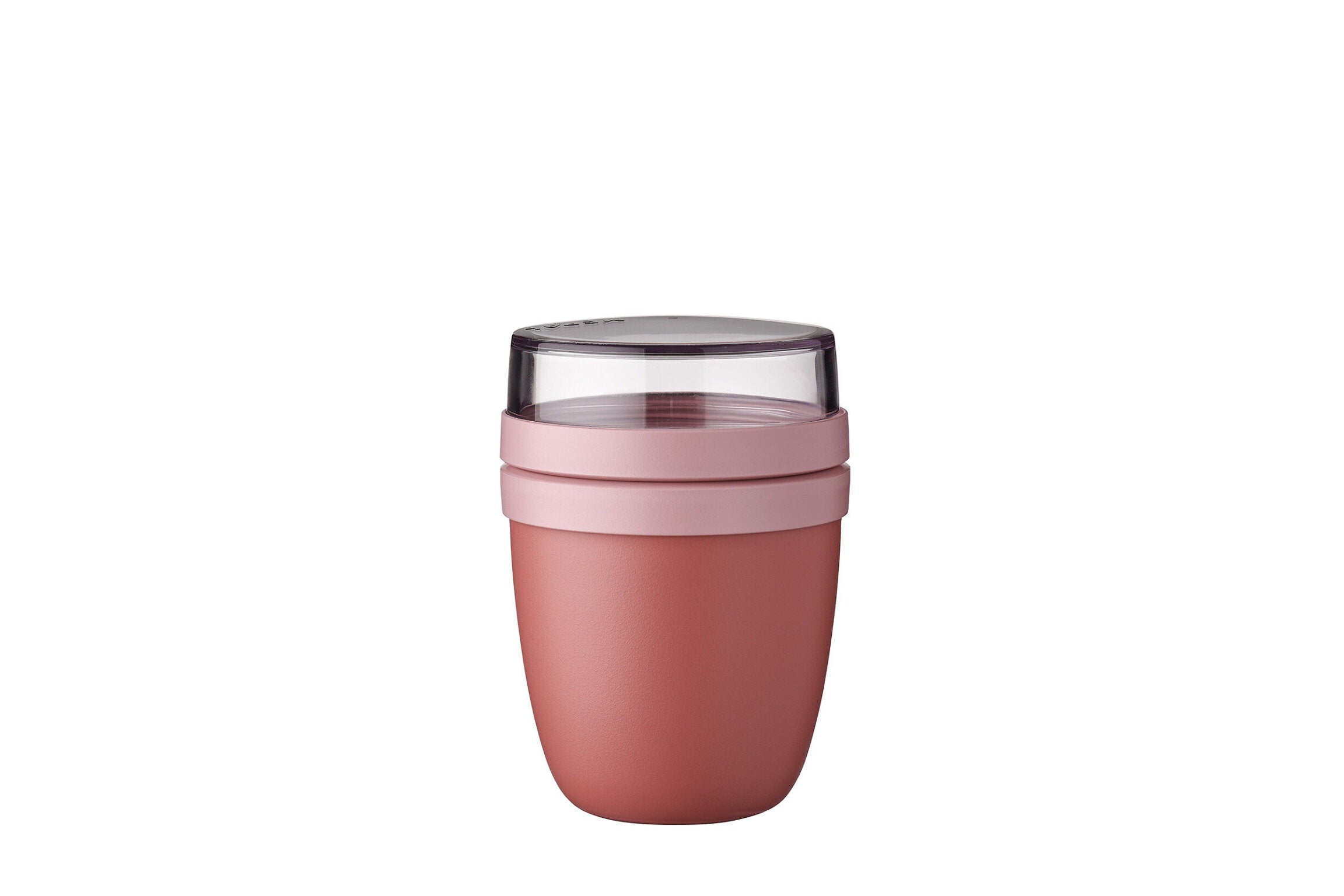 Mepal Lunchpot Mini Ellipse - Roze op witte achtergrond